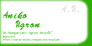 aniko ugron business card